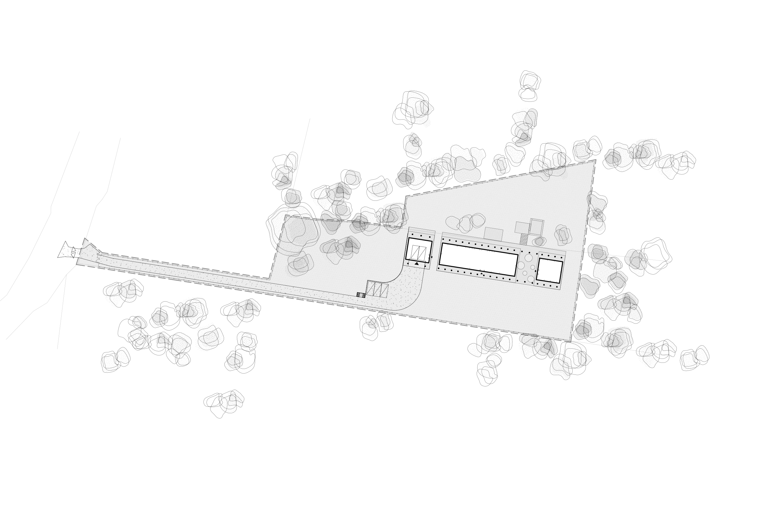 forest house rzut plan